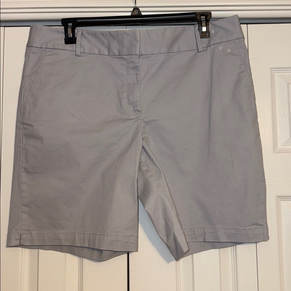 LOFT Light Gray Riviera Shorts